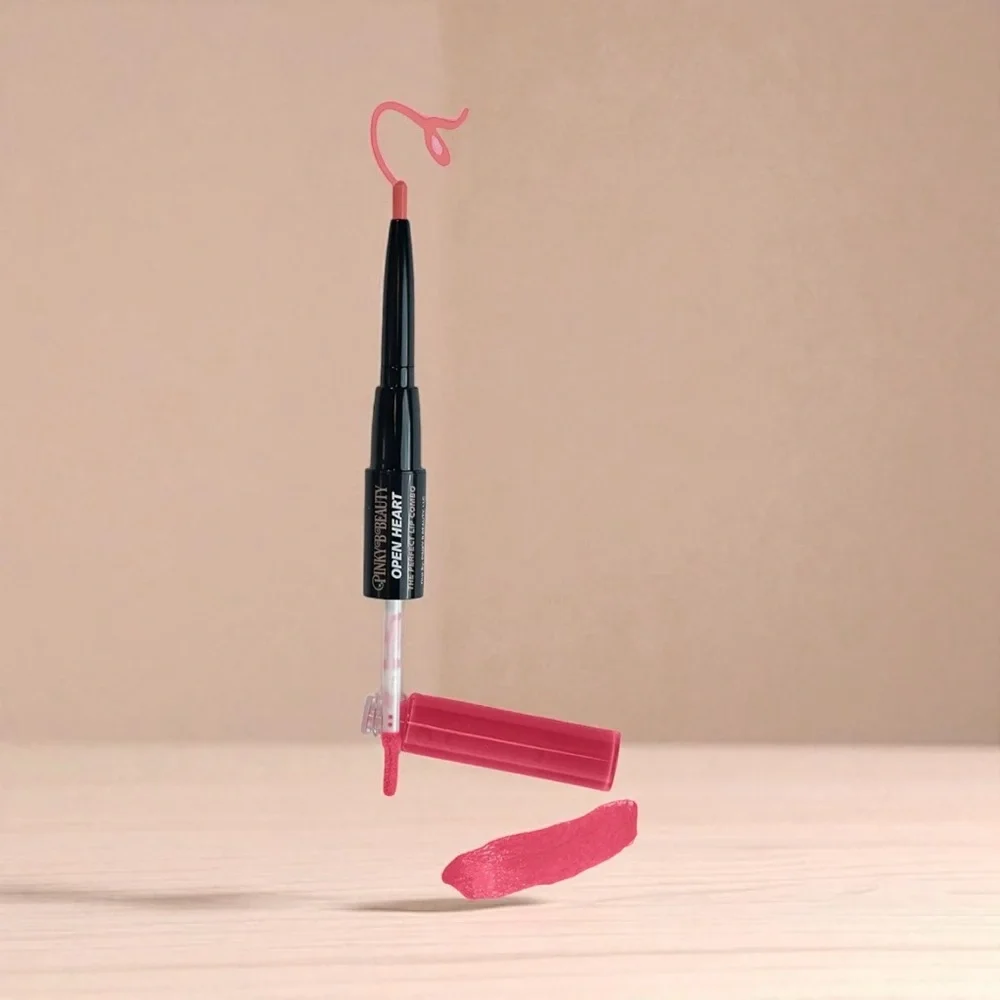 PINKY B BEAUTY The Perfect Lip Combo–Open Heart (Pink Nude/Candy Pink) NIB